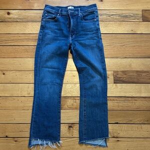 MOTHER Dark Blue Denim with Holographic Tag